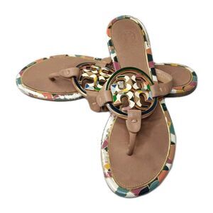 Tory Burch Enamel Miller Sandals Women's Size 8 M Retail $248 SOLD AS IS
